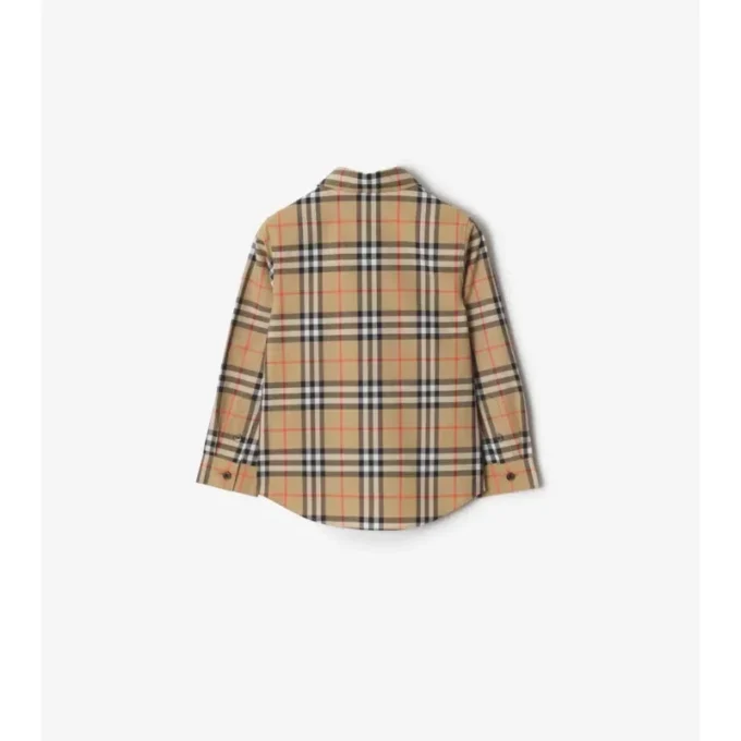 Camisa de algodón a cuadros