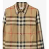 Camisa de algodón a cuadros de corte entallado