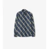 Camisa de algodón a cuadros de corte holgado