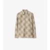 Camisa de algodón a cuadros de corte holgado