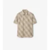Camisa de algodón a cuadros de corte holgado