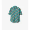Camisa de algodón a cuadros de corte holgado
