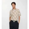 Camisa de algodón a cuadros de corte holgado