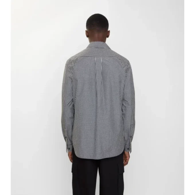 Camisa de algodón a cuadros de corte holgado
