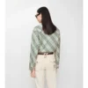 Camisa de algodón a cuadros de corte holgado