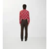 Camisa de algodón a cuadros de corte holgado