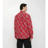 Camisa de algodón a cuadros de corte holgado
