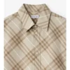 Camisa de algodón a cuadros de corte holgado