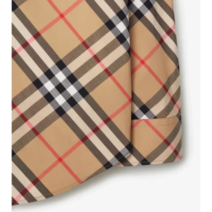 Camisa de algodón a cuadros de corte holgado