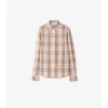Camisa de algodón a cuadros de corte regular