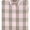 Camisa de algodón a cuadros de corte regular