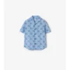 Camisa de algodón con estampado de tablero de ajedrez EKD