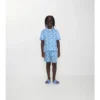 Camisa de algodón con estampado de tablero de ajedrez EKD