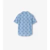 Camisa de algodón con estampado de tablero de ajedrez EKD