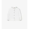 Camisa de algodón con ribetes a cuadros