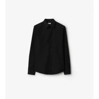 Camisa de algodón de corte entallado