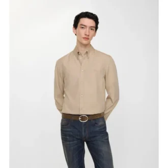 Camisa de algodón de corte entallado
