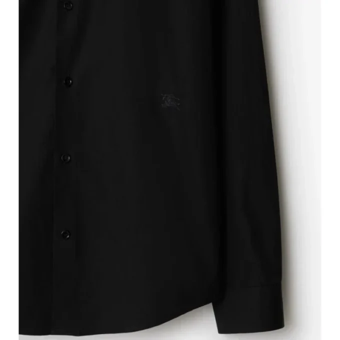 Camisa de algodón de corte entallado