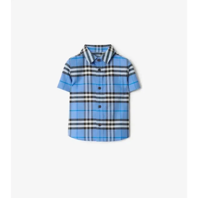 Camisa de algodón Oxford a cuadros