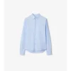 Camisa de algodón Oxford de corte entallado
