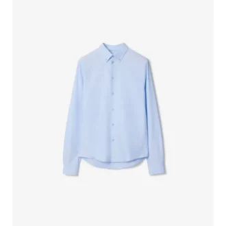 Camisa de algodón Oxford de corte entallado