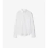 Camisa de algodón Oxford de corte entallado