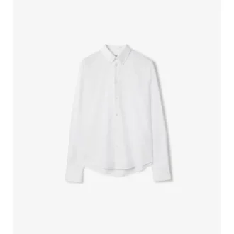 Camisa de algodón Oxford de corte entallado