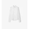 Camisa de esmoquin de algodón de corte entallado