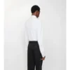 Camisa de esmoquin de algodón de corte entallado