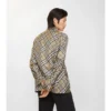 Camisa de pijama de seda a cuadros