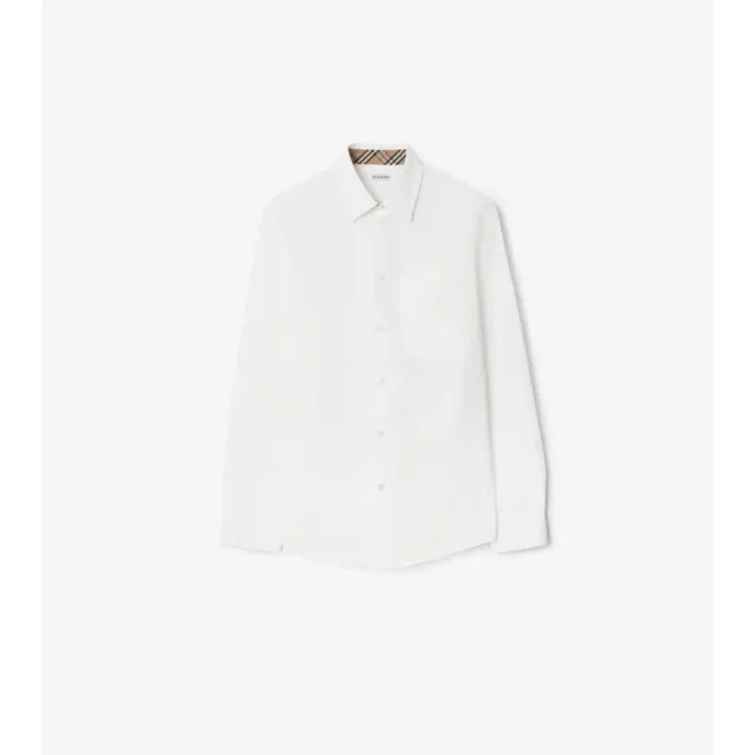 Camisa de popelín de algodón