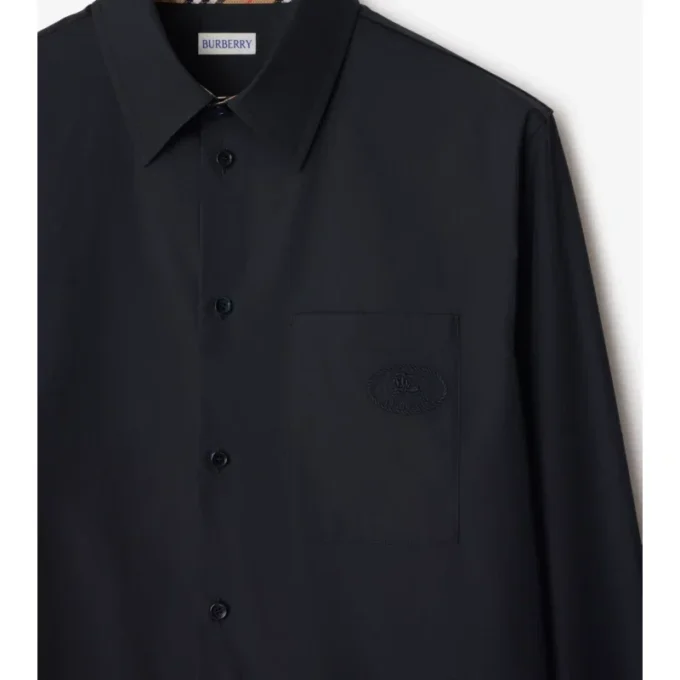Camisa de popelín de algodón