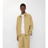 Camisa oversize de algodón a cuadros con cremallera