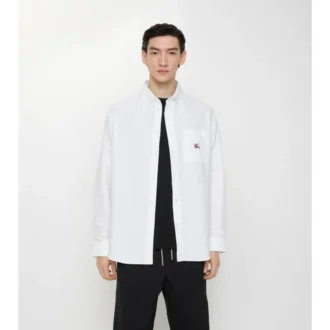 Camisa Oxford de algodón EKD de corte holgado