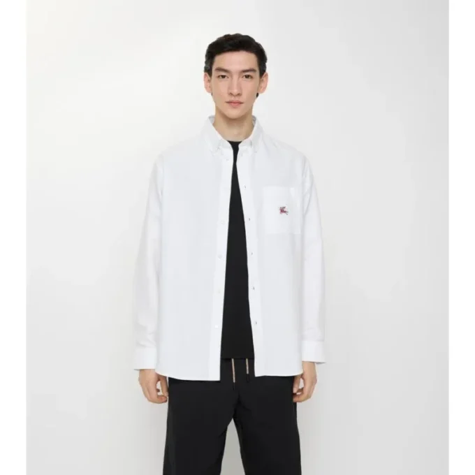 Camisa Oxford de algodón EKD de corte holgado