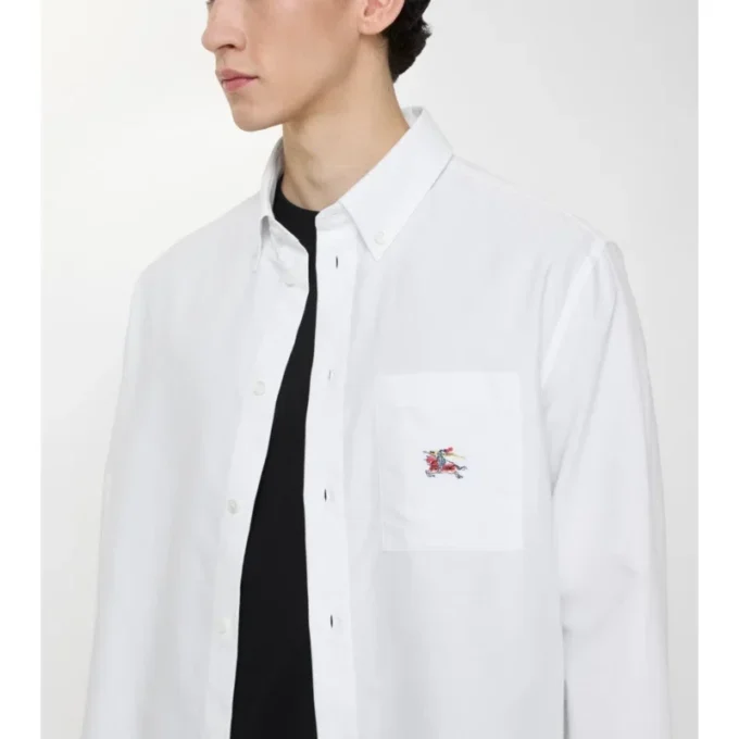 Camisa Oxford de algodón EKD de corte holgado