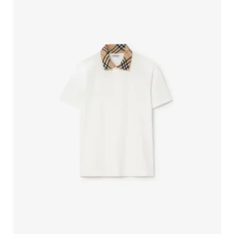 Camisas de algodón con cuello a cuadros
