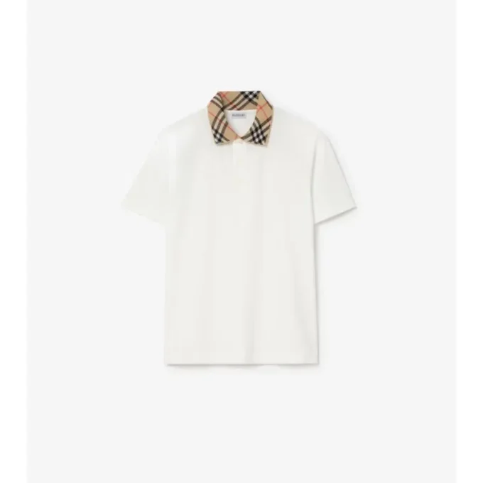 Camisas de algodón con cuello a cuadros