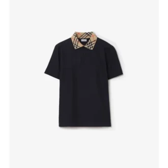 Camisas de algodón con cuello a cuadros