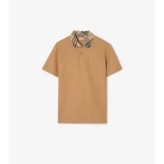 Camisas de algodón con cuello a cuadros