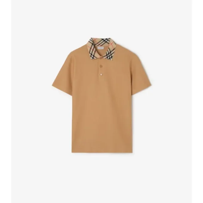 Camisas de algodón con cuello a cuadros