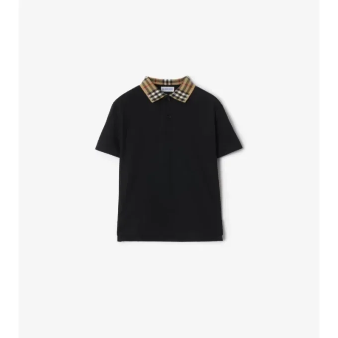 Camisas de algodón con cuello a cuadros