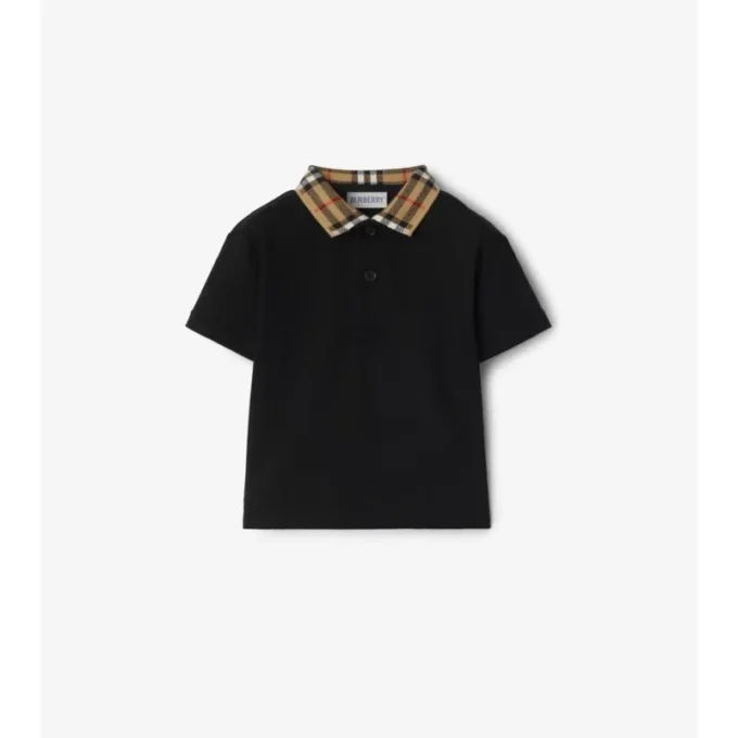 Camisas de algodón con cuello a cuadros