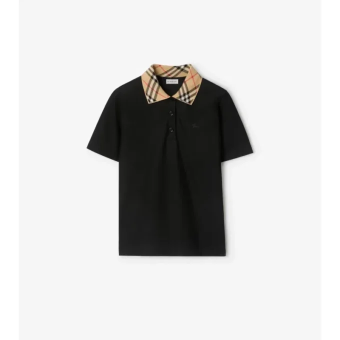 Camisas de algodón con cuello a cuadros