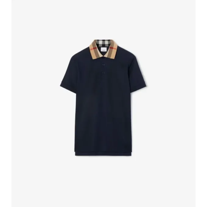 Camisas de algodón con cuello a cuadros
