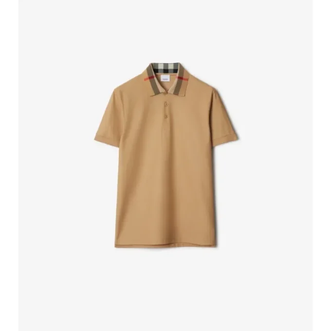 Camisas de algodón con cuello a cuadros