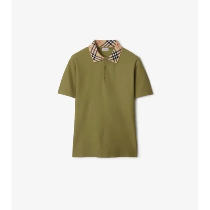 Camisas de algodón con cuello a cuadros
