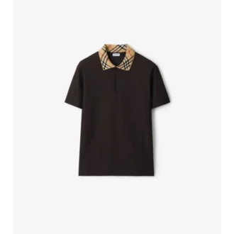 Camisas de algodón con cuello a cuadros