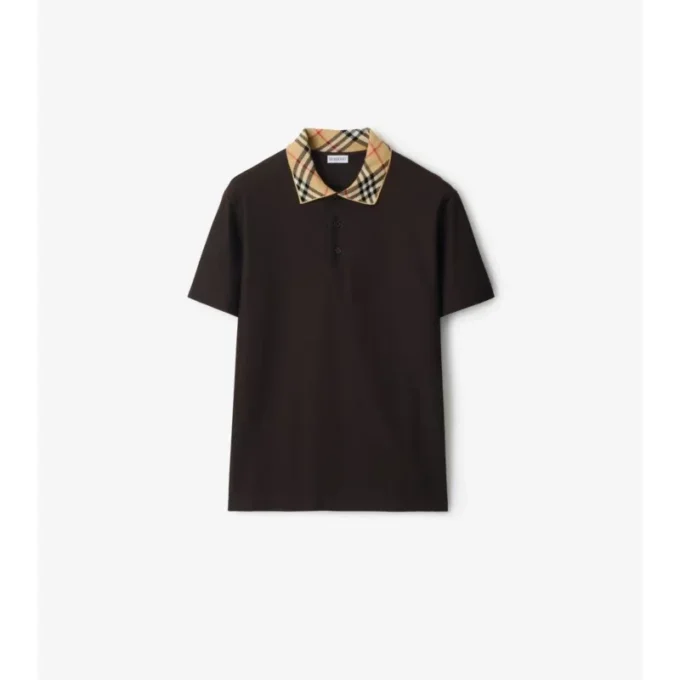 Camisas de algodón con cuello a cuadros