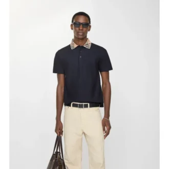 Camisas de algodón con cuello a cuadros